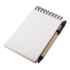Notes Kraft z długopisem, czarny/beżowy | RD-R73795.02