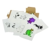 Zestaw do kolorowania Happy, brązowy/biały | RD-R73824