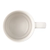 Kubek ceramiczny z bambusową przykrywką Giulia, biały | RD-R85309.06.O