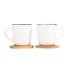 Zestaw 2 ceramicznych kubków Kerala, biały | RD-R85312.06