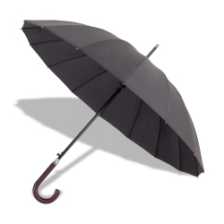 Parasol 16 panelowy Thun, czarny R07949.02