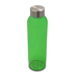 Kolorowa, szklana butelka Aqua Kuba 500 ml, zielony R08176.05