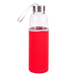 Szklana butelka Vim 500 ml, czerwony R08276.08