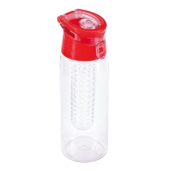 Bidon Frutello 700 ml, czerwony/transparentny R08313.08