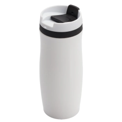 Kubek termiczny Viki 390 ml, czarny/biały R08336.02.O
