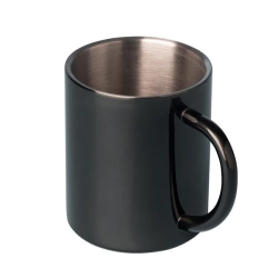 Kubek stalowy Stalwart 300 ml, czarny R08490.02