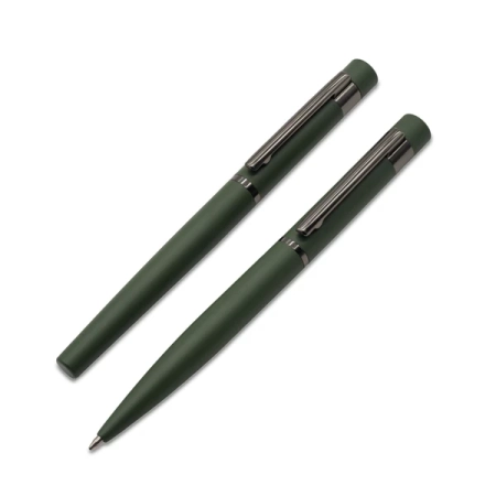 Zestaw piśmienniczy Softis, ciemny zielony | RD-R02338.51