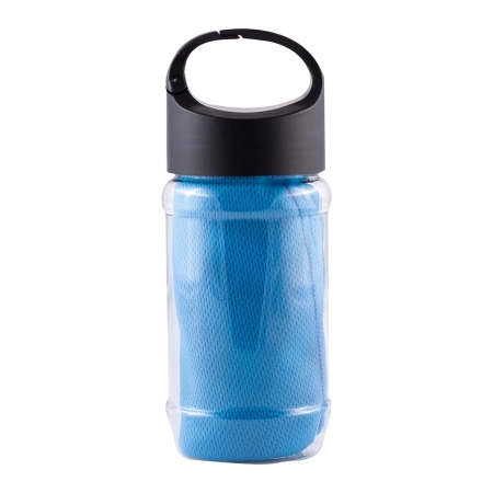 Ręcznik chłodzący w butelce Feel cool, niebieski | RD-R07984.04