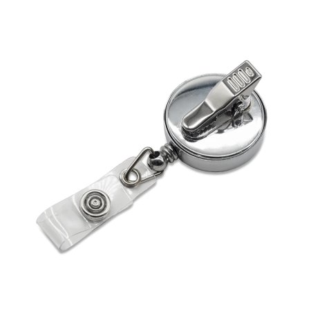 Metalowy ski-pass Zipik, srebrny | RD-R07997.01