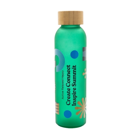Butelka szklana Melbourne 500 ml, zielony | RD-R08168.05