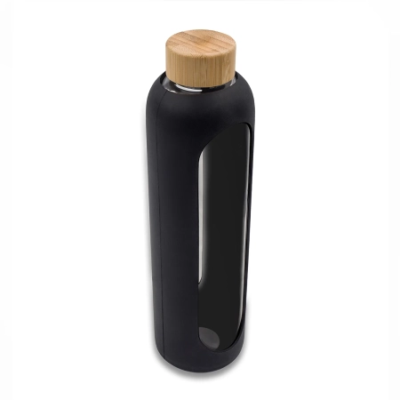 Butelka ze szkła borokrzemowego Richmond 1100 ml, czarny | RD-R08187.02