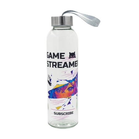 Butelka szklana Aqua Flow 500 ml, transparentny | RD-R08189.00