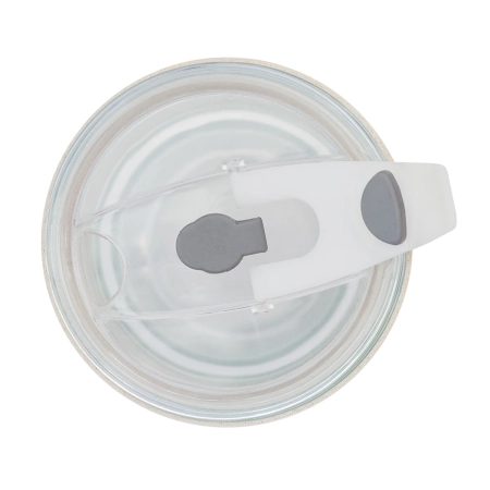 Kubek szklany Vigo 350 ml, beżowy/transparentny | RD-R08233.13.O