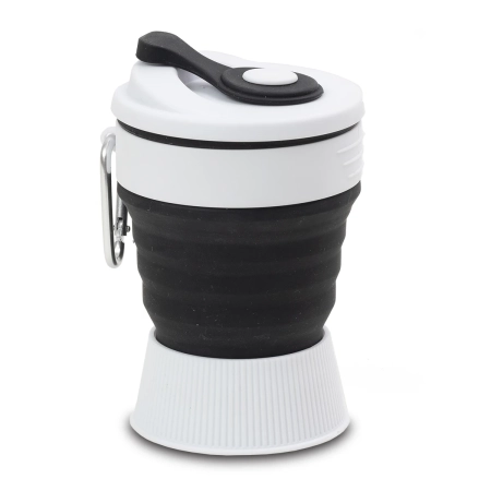 Kubek silikonowy Flexi 350 ml, czarny | RD-R08258.02