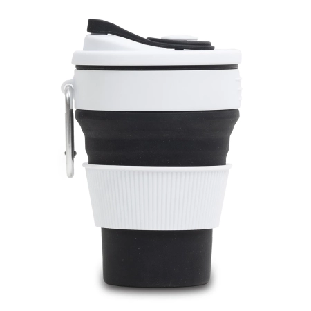 Kubek silikonowy Flexi 350 ml, czarny | RD-R08258.02