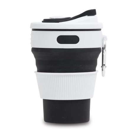 Kubek silikonowy Flexi 350 ml, czarny | RD-R08258.02
