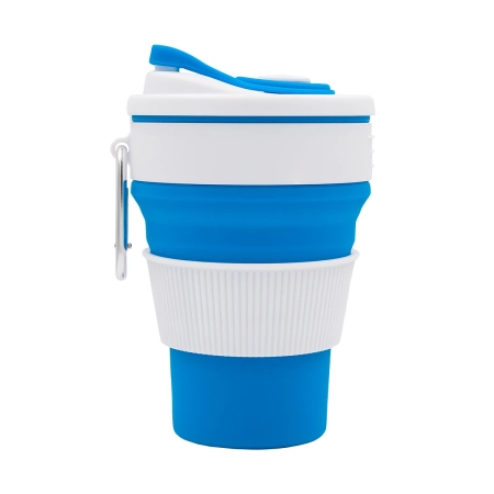 Kubek silikonowy Flexi 350 ml, niebieski | RD-R08258.04