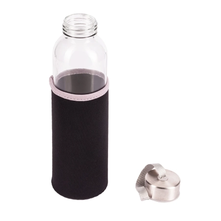 Szklana butelka Vim 500 ml, czarny | RD-R08276.02