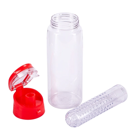 Bidon Frutello 700 ml, czerwony/transparentny | RD-R08313.08