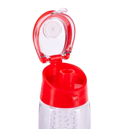 Bidon Frutello 700 ml, czerwony/transparentny | RD-R08313.08