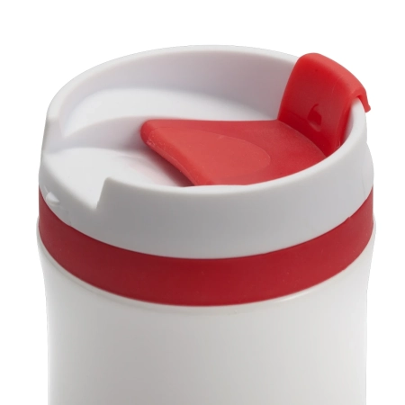 Kubek termiczny Viki 390 ml, czerwony/biały | RD-R08336.08