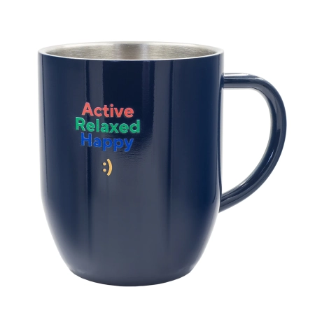 Kubek stalowy Day 350 ml, granatowy | RD-R08343.42