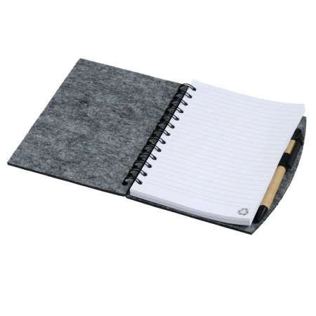 Notes z filcu Felt Now, szary | RD-R08612