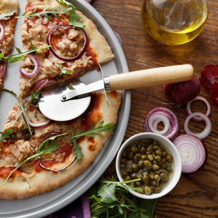 Nóż do pizzy Bianca, brązowy | RD-R17161.10
