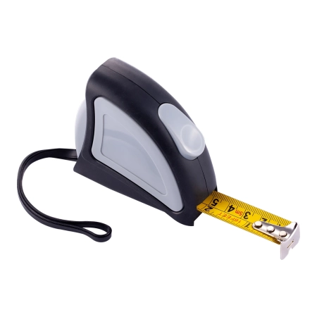Zwijana miarka 5 m Rigorous, szary R17632.21
