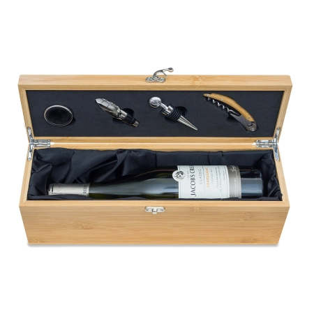 Skrzynka na wino z akcesoriami Garda, beżowy | RD-R22523.13