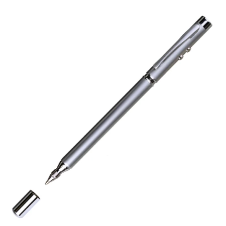 Długopis 4-funkcyjny Pointer ze wskaźnikiem laserowym, srebrny | RD-R35421