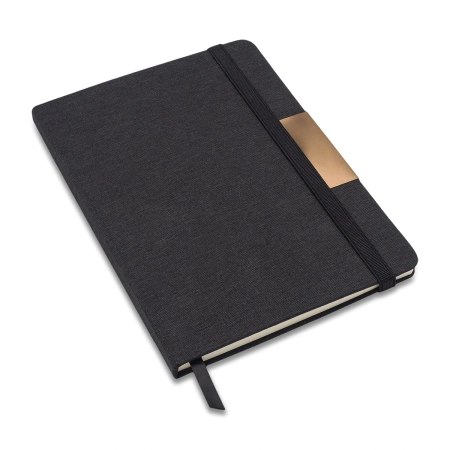 Notes A5, w oprawie z materiału RPET, Westminster, czarny | RD-R64023.02
