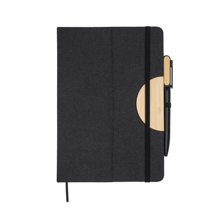 Zestaw notes z długopisem Fold, czarny | RD-R64209.02