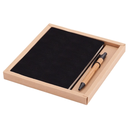 Zestaw Porto - notes z długopisem, czarny R64238.02