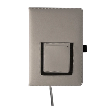 Notes z kieszonką na telefon Eibar, szary | RD-R64248.21