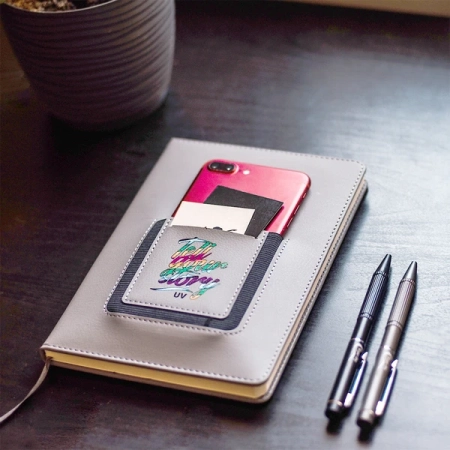 Notes z kieszonką na telefon Eibar, szary | RD-R64248.21