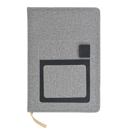 Notes z kieszonką na telefon Irun, szary | RD-R64265.21