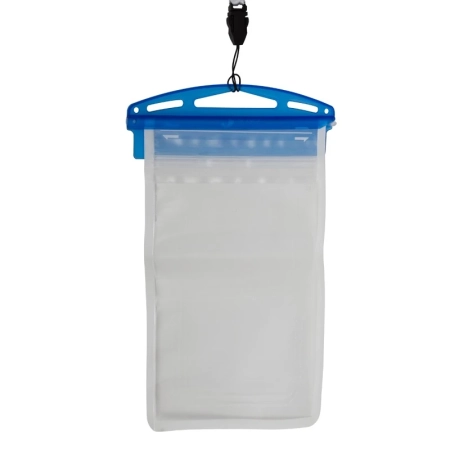 Wodoodporny pokrowiec na telefon Crystal, transparentny/niebieski | RD-R64327