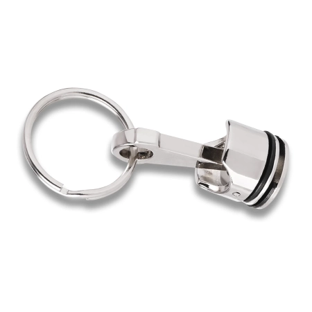 Brelok metalowy Piston, srebrny | RD-R73225
