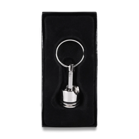 Brelok metalowy Piston, srebrny R73225