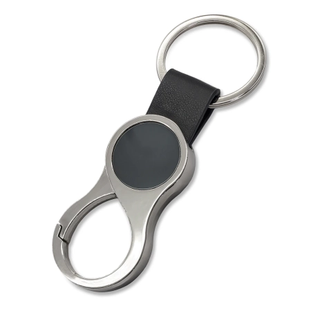 Brelok z karabińczykiem Lenard , czarny | RD-R73318.02