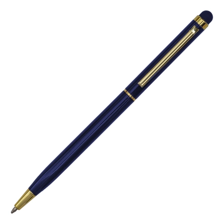 Długopis aluminiowy Touch Tip Gold, granatowy | RD-R73409.42