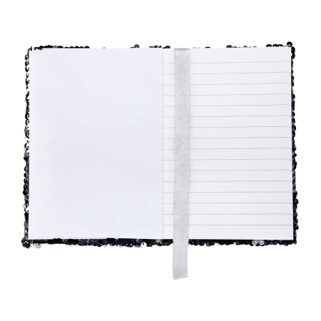 Notes 120x180/80k linia Sequin, czarny | RD-R73652.02