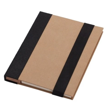 Notes memo 100x180/70k linia Kraft Paper, czarny/beżowy | RD-R73661.02