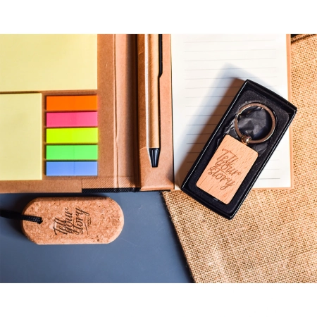 Notes memo 100x180/70k linia Kraft Paper, czarny/beżowy | RD-R73661.02
