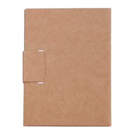 Notes 80x110/100k gładki Mini z długopisem, beżowy | RD-R73667.13