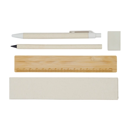 Zestaw szkolno-biurowy Latte, biały | RD-R73721.06