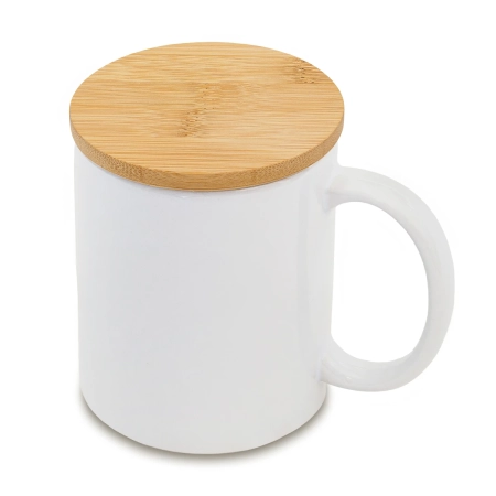 Kubek ceramiczny Lund, biały R85306.06