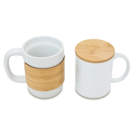 Kubek ceramiczny Lund, biały | RD-R85306.06