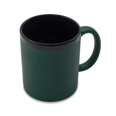 Kubek ceramiczny Velluto 350 ml, ciemny zielony | RD-R85324.51